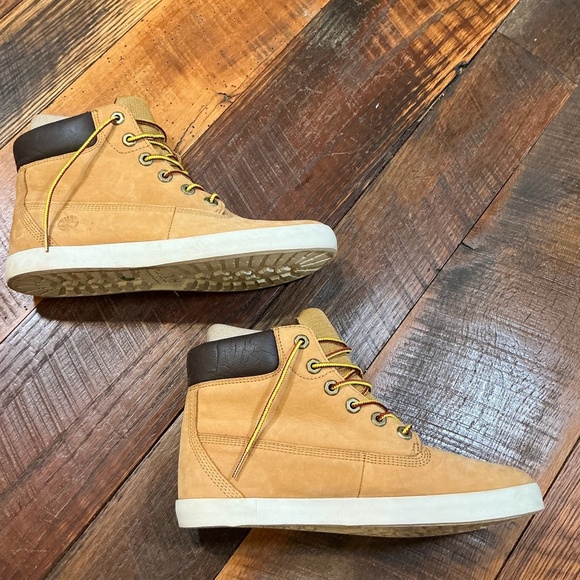 Timberland Women’s A24J5 6” Lace-Up Waterproof Boots Wheat Nubuck Size 8.5 - Picture 7 of 12